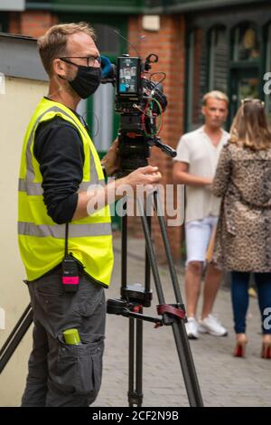 Brentwood Essex, Regno Unito. 3 Settembre 2020. Filmng del TV sceneggiato reality show l'unico modo è Essex ( TOWIE ) in Brentwood Essex Credit: Ian Davidson/Alamy Live News Foto Stock