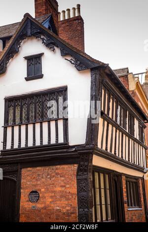 Regno Unito, Inghilterra, Coventry, 22 Bayley Lane, 1500 casa in legno incorniciato Foto Stock