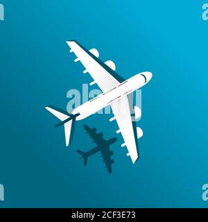 vettore di illustrazione del piano, facilmente modificabile, immagine aggiuntiva include livello per livello Illustrazione Vettoriale