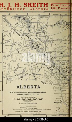 . Registro immobiliare di Polk e directory degli Stati Uniti e del Canada. Per l'indice agli inserzionisti vedere pagina 14 H. J. H. SKEITH ??RM L.»d.LETHBRIDGE, ALBERTA City Property. Foto Stock