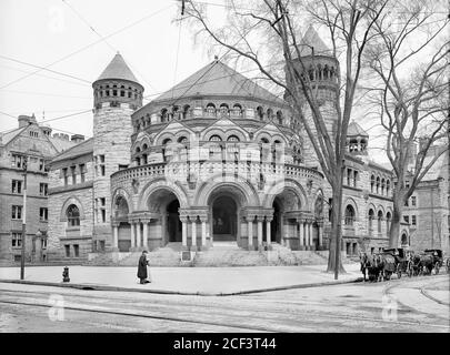 Osborn Hall, Yale University, New Haven, Connecticut, USA, Detroit Publishing Company, inizio del 1900 Foto Stock