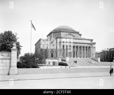 Biblioteca bassa, Columbia University, New York City, New York, Stati Uniti, Detroit Publishing Company, 1903 Foto Stock