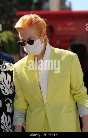 Venezia, Lazio, ITALIA. 3 Settembre 2020. 02/09/2020 Venezia, 77th Venice International Film Festival, in Picture: Tilda Swinton Credit: Fabio Sasso/ZUMA Wire/Alamy Live News Foto Stock