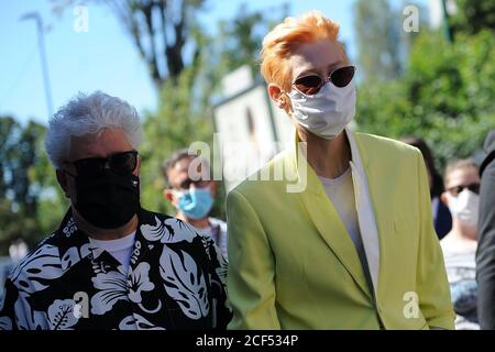 Venezia, Lazio, ITALIA. 3 Settembre 2020. 02/09/2020 Venezia, 77th Venice International Film Festival, in Picture: Tilda Swinton Credit: Fabio Sasso/ZUMA Wire/Alamy Live News Foto Stock