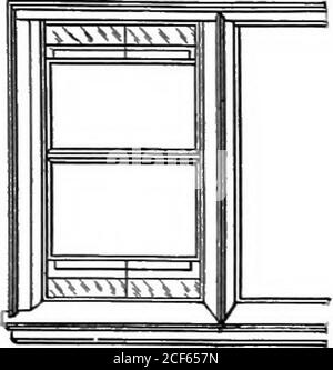 . L'illuminazione delle scuole; un manuale per i consigli scolastici, gli architetti, i sovrintendenti e gli insegnanti; l'architetto salva tutti i raggi di luce da BC, formando una buona percentuale di tutta la luce ricevuta da quella finestra. Questo è meno necessariove non ci sono moli di qualsiasi dimensione. I moli sono stati ridotti da sei piedi a come manichini al grande vantaggio dell'illuminazione. Briggstates che usando i mullions di ferro con finestre-boxessix finestre può essere messo nello stesso spazio di fivewith i piers ordinari di mattone di sedici-pollice a praticamente-cally la stessa spesa. (Vedere Pig. 22 e BriggsModern American S. Foto Stock