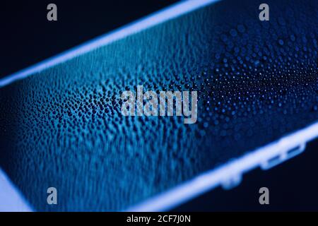 Primo piano dello schermo dello smartphone Foto Stock