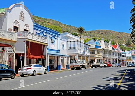 St.Georges Street, Simons Town, Sudafrica Foto Stock