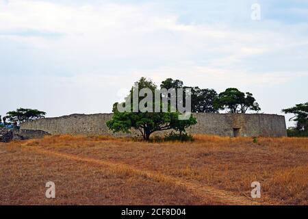 Grande Zimbabwe, Zimbabwe, Grande Zimbabwe è una città in rovina a 39 chilometri da Masvingo nella provincia di Masvingo dello Zimbabwe. Foto Stock