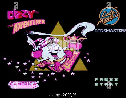 Dizzy The Adventurer - Nintendo Entertainment System - NES Videogioco - solo per uso editoriale Foto Stock