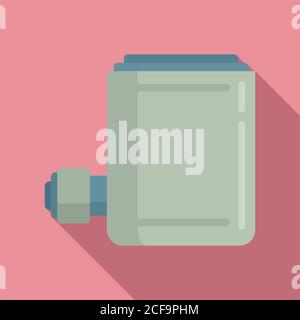 Icona della vite di sollevamento dell'aria. Immagine piatta dell'icona vettoriale della vite di sollevamento dell'aria per la progettazione del nastro Illustrazione Vettoriale