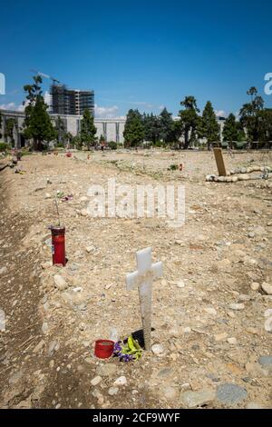 Italia, Milano, cimitero di Musocco, campo 87 Foto Stock