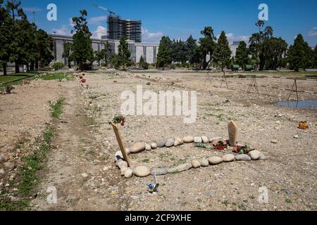 Italia, Milano, cimitero di Musocco, campo 87 Foto Stock