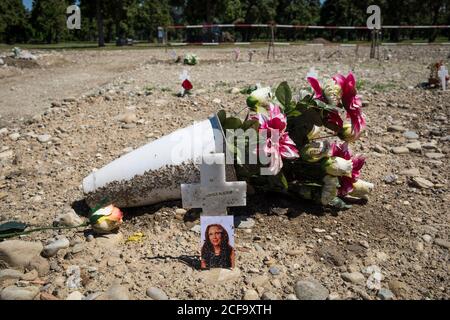 Italia, Milano, cimitero di Musocco, campo 87 Foto Stock