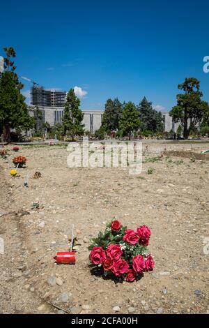 Italia, Milano, cimitero di Musocco, campo 87 Foto Stock