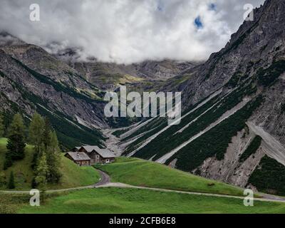 Comune di Pfafflar, distretto di Reutte, Tirolo, Austria, Hahntenjoch, Alpi Lechtal, Alpi Foto Stock