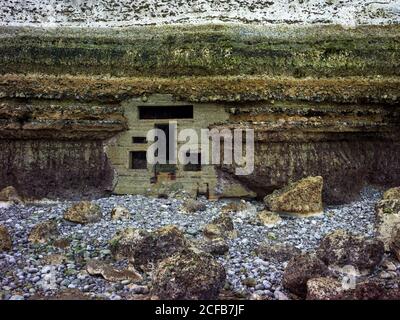 Etretat, Canton de Criquetot-l'Esneval, Octeville-sur-Mer, le Havre, Senna Marittima, Normandia, Francia, Francia, Côte d'Opale, Costa d'Opale Foto Stock