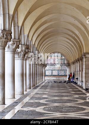 Piazza San Marco, Palazzo Ducale, Riva degli Schiavoni, Venezia (Venezia, Venesia), Veneto, Italia, Metropolitano Foto Stock