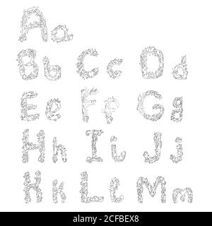 Lettere tipografiche vettoriali per stampe e decorazioni par Illustrazione Vettoriale