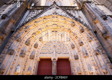 Cattedrale di Saint Corentin, Quimper Francia, Francia Foto Stock