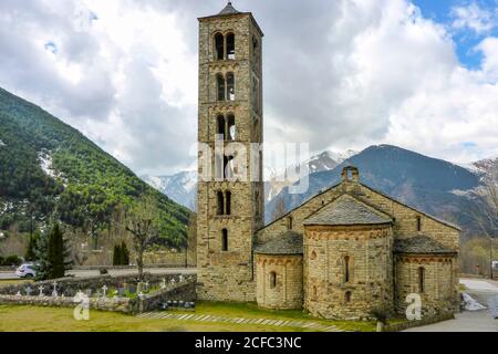 Spagna Catalogna Pirinei Pirineos Vall de Boí Spagna Valle de Bohí Sant Climent de Taüll Boí-Taüll Foto Stock