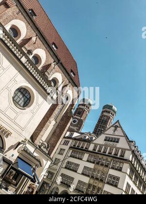 [M] Monaco centro Frauenkirche Foto Stock