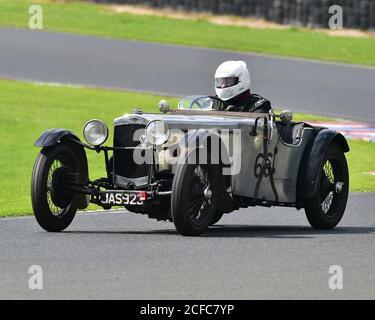 Paul Weston, Frazer Nash TT replica, gara per Frazer Nash/GN Cars, VSCC Formula Vintage, Mallory Park, Leicestershire, Inghilterra, 23 agosto 2020. Foto Stock