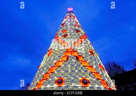 Albero di Natale in ceramica, Villeroy & Boch, Mettlach, Saarland, Germania Foto Stock