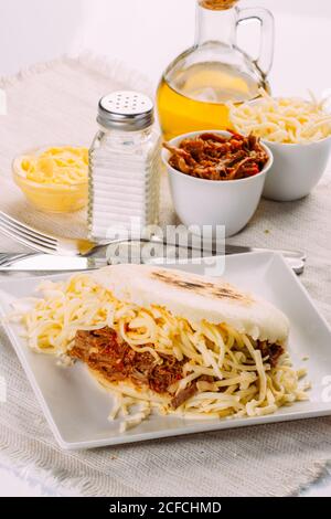 Cibo tipico venezuelano, Aurepa Foto Stock