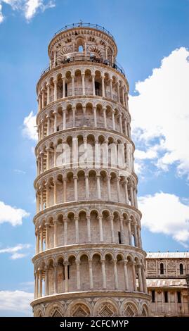 Torre Pendente di Pisa, Torre, Pisa, Toscana, Italia Foto Stock