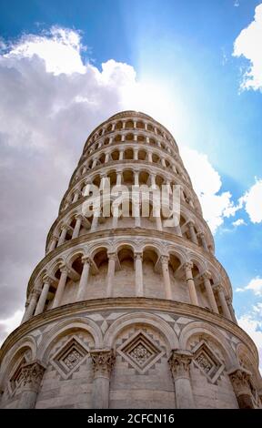 Torre Pendente di Pisa, Torre, Pisa, Toscana, Italia Foto Stock