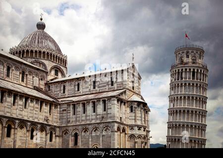 Torre Pendente di Pisa, Torre, Pisa, Toscana, Italia Foto Stock