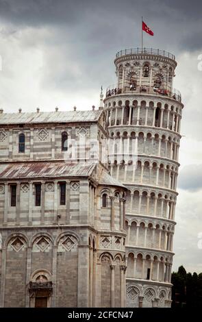 Torre Pendente di Pisa, Torre, Pisa, Toscana, Italia Foto Stock