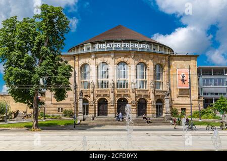 Stadttheater, Friburgo, Freiburg im Breisgau, Baden-Württemberg, Germania, Europa Foto Stock