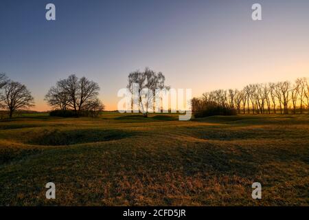 Area di protezione della natura Sulzheimer Gipshügel, Landkreis Schweinfurt, bassa Franconia, Baviera, Germania Foto Stock