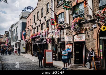 Pub nel quartiere di Temple Bar, Dublino, Irlanda Foto Stock