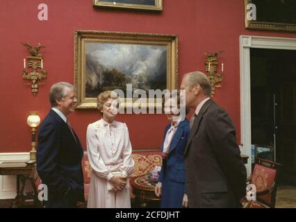 Jimmy carter Betty Ford Rosalynn carter e Gerald Ford ca. 24 maggio 1978 Foto Stock