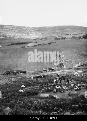 Campo beduino ca. 1898-1946 Foto Stock