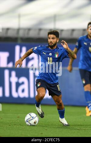 Lorenzo Insigne (Italia) durante la partita UEFA Nations League 2020-2021' tra l'Italia 1-1 Bosnia Erzegovina allo stadio Artemio Franchi il 04 settembre 2020 a Firenze, Italia . Credit: Maurizio Borsari/AFLO/Alamy Live News Foto Stock