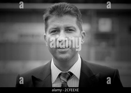 Hoffenheim, Germania. 05 settembre 2020. Il presidente di Hoffenheim Peter HOFMANN (61) muore dopo una grave malattia Peter HOFMANN (1° presidente 1899 Hoffenheim) presentazione della squadra 1899 Hoffenheim stagione 2008/2009, calcio 1. Bundesliga | Usage worldwide Credit: dpa/Alamy Live News Foto Stock