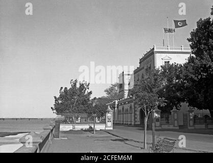 Sudan. Khartoum. Il palazzo dal lato del fiume guida ca. 1936 Foto Stock