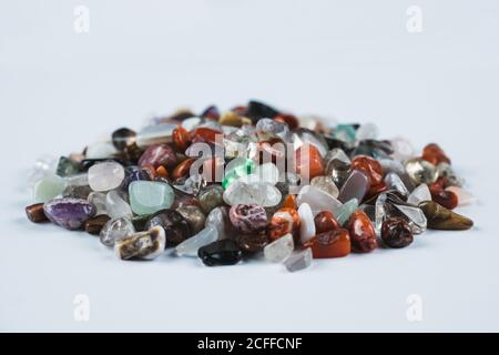 Mucchio di pietre di fluorite Foto Stock