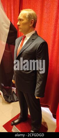 Cera figura del presidente russo Vladimir Putin. Foto Stock