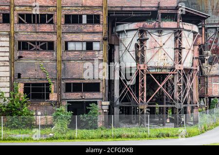 L'architettura industriale del basso Vitkovice, patrimonio culturale europeo, a Ostrava, Repubblica Ceca. Foto Stock