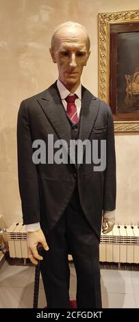 Nikola Tesla vax figura in Serbia Foto Stock