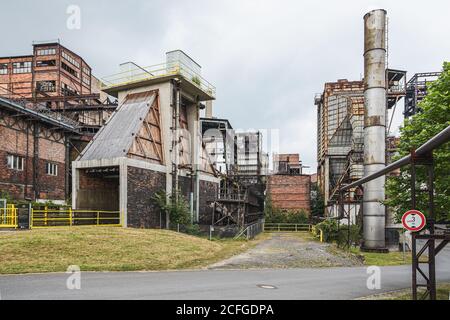 L'architettura industriale del basso Vitkovice, patrimonio culturale europeo, a Ostrava, Repubblica Ceca. Foto Stock