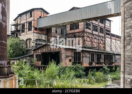 L'architettura industriale del basso Vitkovice, patrimonio culturale europeo, a Ostrava, Repubblica Ceca. Foto Stock