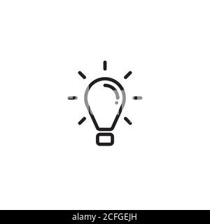 Logo della lampadina / icona Illustrazione Vettoriale