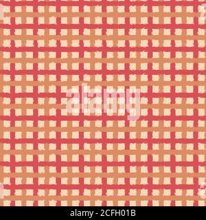 Motivo vettoriale senza cuciture con motivo a colori caldi Illustrazione Vettoriale