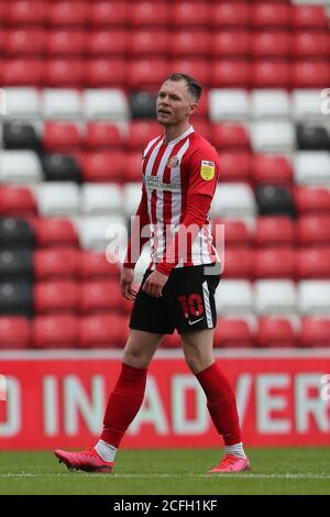 SUNDERLAND, INGHILTERRA. 5 SETTEMBRE Aiden o'Brien di Sunderland durante la partita di Carabao Cup tra Sunderland e Hull City allo Stadio di luce, Sunderland. (Credit: Mark Fletcher | MI News) Credit: MI News & Sport /Alamy Live News Foto Stock