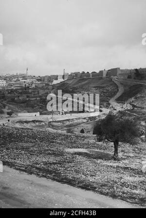 Didascalia originale: Gerusalemme - posizione: Gerusalemme ca. 1898-1946 Foto Stock